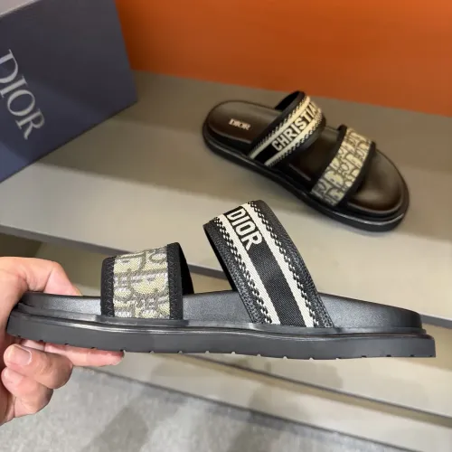 Replica Christian Dior Slippers For Men #1442975 $60.00 USD for Wholesale