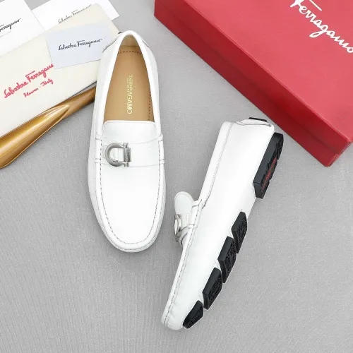 Wholesale Salvatore Ferragamo Leather Shoes For Men #1442976 $82.00 USD, Wholesale Quality Replica Salvatore Ferragamo Leather Shoes