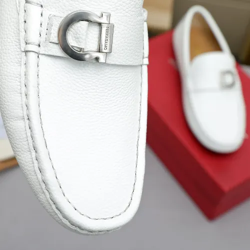 Replica Salvatore Ferragamo Leather Shoes For Men #1442976 $82.00 USD for Wholesale