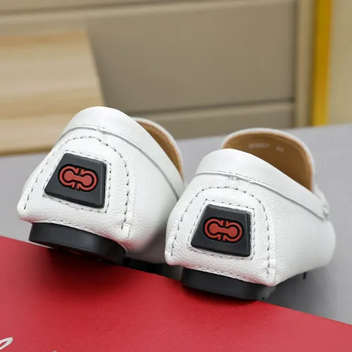 Replica Salvatore Ferragamo Leather Shoes For Men #1442976 $82.00 USD for Wholesale