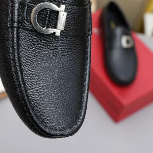 Replica Salvatore Ferragamo Leather Shoes For Men #1442977 $82.00 USD for Wholesale