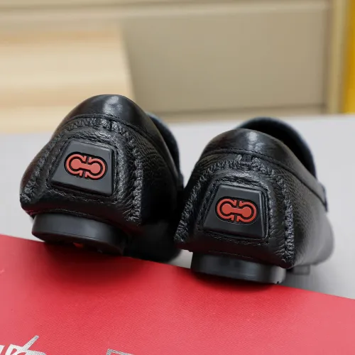 Replica Salvatore Ferragamo Leather Shoes For Men #1442977 $82.00 USD for Wholesale