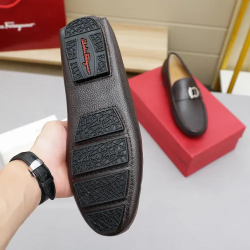 Replica Salvatore Ferragamo Leather Shoes For Men #1442978 $82.00 USD for Wholesale
