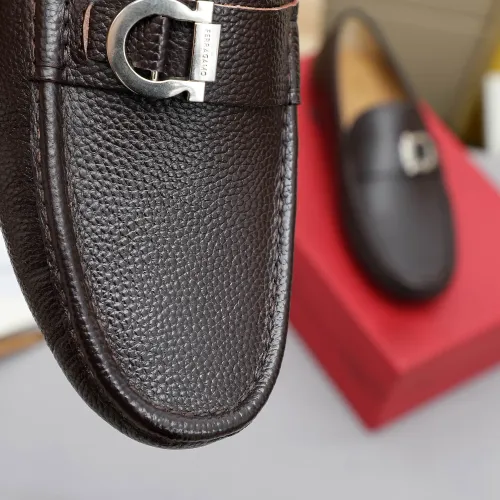 Replica Salvatore Ferragamo Leather Shoes For Men #1442978 $82.00 USD for Wholesale