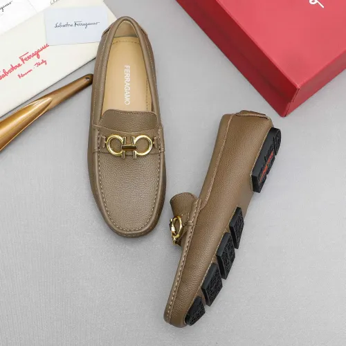 Wholesale Salvatore Ferragamo Leather Shoes For Men #1442979 $82.00 USD, Wholesale Quality Replica Salvatore Ferragamo Leather Shoes