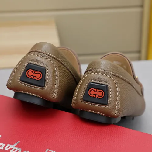 Replica Salvatore Ferragamo Leather Shoes For Men #1442979 $82.00 USD for Wholesale