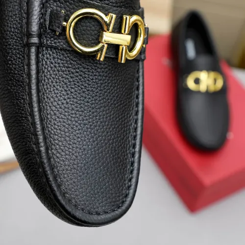 Replica Salvatore Ferragamo Leather Shoes For Men #1442981 $82.00 USD for Wholesale