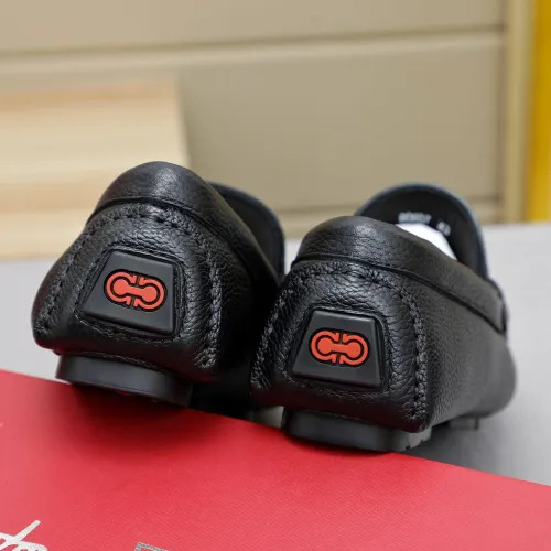 Replica Salvatore Ferragamo Leather Shoes For Men #1442981 $82.00 USD for Wholesale