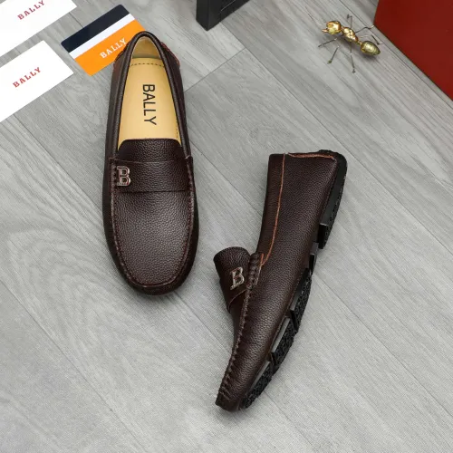 Replica Bally Leather Shoes For Men #1442999 $80.00 USD for Wholesale