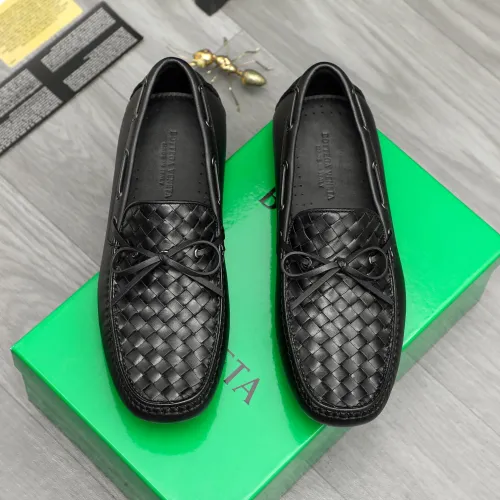 Replica Bottega Veneta BV Leather Shoes For Men #1443016 $80.00 USD for Wholesale