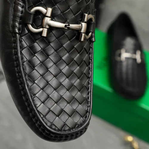 Replica Bottega Veneta BV Leather Shoes For Men #1443023 $80.00 USD for Wholesale