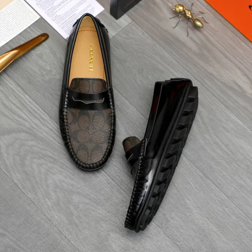 Replica Coach Leather Shoes For Men #1443025 $80.00 USD for Wholesale