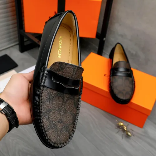 Replica Coach Leather Shoes For Men #1443025 $80.00 USD for Wholesale