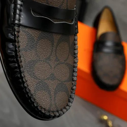 Replica Coach Leather Shoes For Men #1443025 $80.00 USD for Wholesale