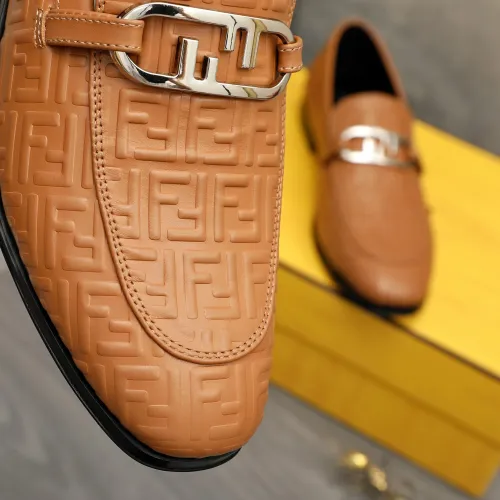 Replica Fendi Leather Shoes For Men #1443029 $122.00 USD for Wholesale