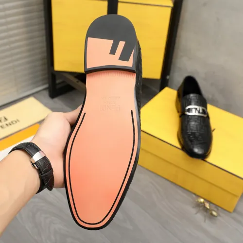 Replica Fendi Leather Shoes For Men #1443033 $122.00 USD for Wholesale
