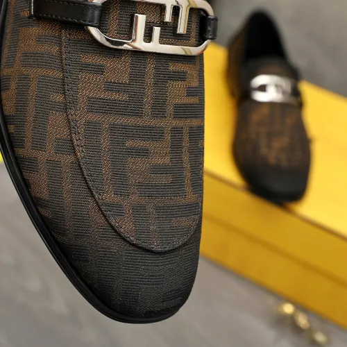 Replica Fendi Leather Shoes For Men #1443074 $122.00 USD for Wholesale