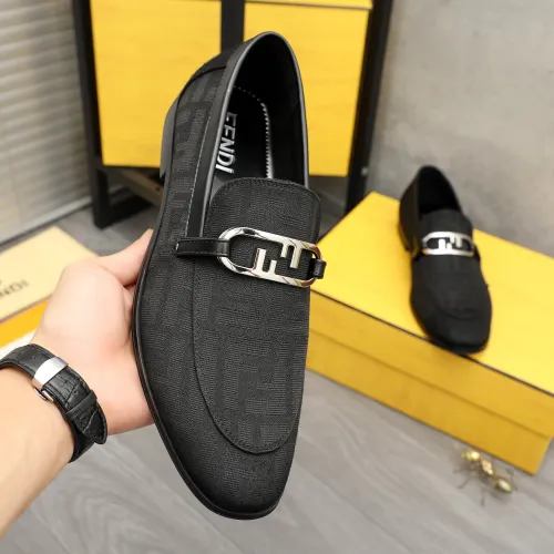 Replica Fendi Leather Shoes For Men #1443075 $122.00 USD for Wholesale