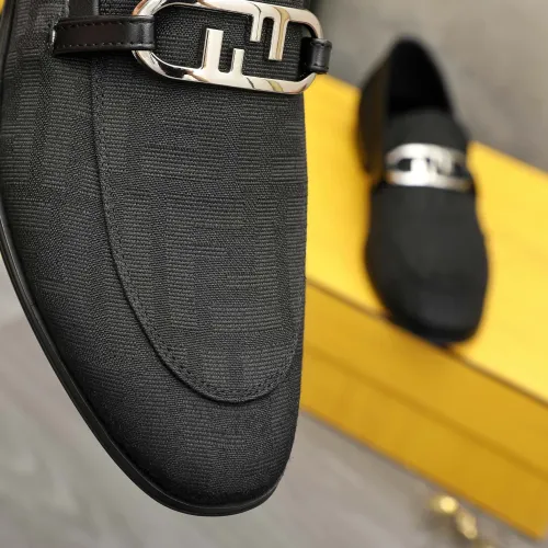 Replica Fendi Leather Shoes For Men #1443075 $122.00 USD for Wholesale