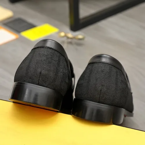 Replica Fendi Leather Shoes For Men #1443075 $122.00 USD for Wholesale