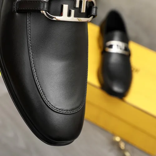 Replica Fendi Leather Shoes For Men #1443076 $122.00 USD for Wholesale
