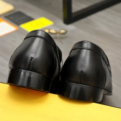 Replica Fendi Leather Shoes For Men #1443076 $122.00 USD for Wholesale
