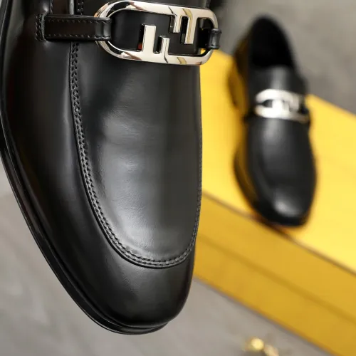 Replica Fendi Leather Shoes For Men #1443077 $122.00 USD for Wholesale