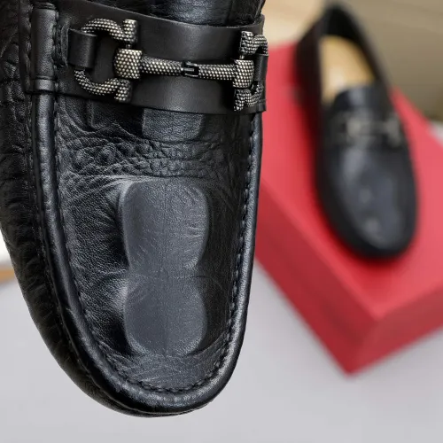 Replica Salvatore Ferragamo Leather Shoes For Men #1443105 $80.00 USD for Wholesale