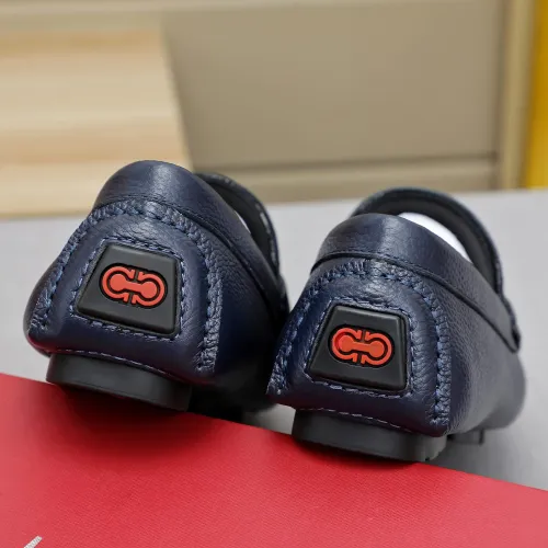 Replica Salvatore Ferragamo Leather Shoes For Men #1443110 $80.00 USD for Wholesale