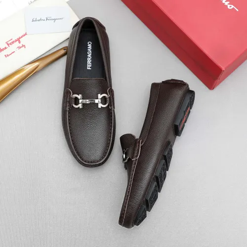 Wholesale Salvatore Ferragamo Leather Shoes For Men #1443111 $80.00 USD, Wholesale Quality Replica Salvatore Ferragamo Leather Shoes