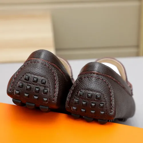 Replica Hermes Leather Shoes For Men #1443114 $80.00 USD for Wholesale