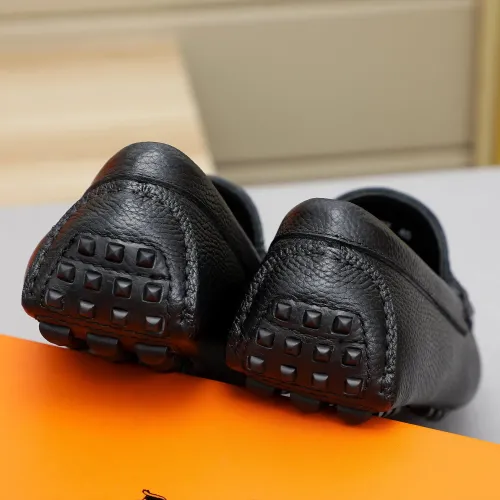 Replica Hermes Leather Shoes For Men #1443115 $80.00 USD for Wholesale