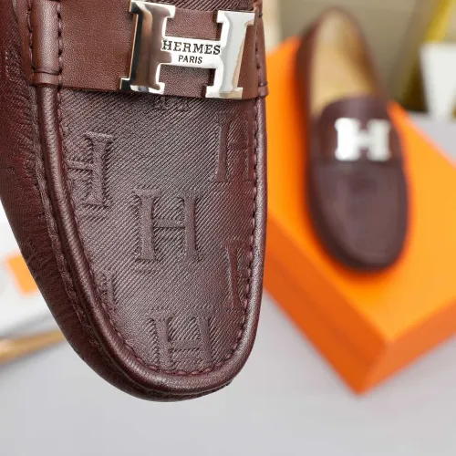 Replica Hermes Leather Shoes For Men #1443118 $80.00 USD for Wholesale