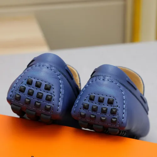 Replica Hermes Leather Shoes For Men #1443122 $80.00 USD for Wholesale