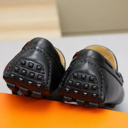 Replica Hermes Leather Shoes For Men #1443123 $80.00 USD for Wholesale