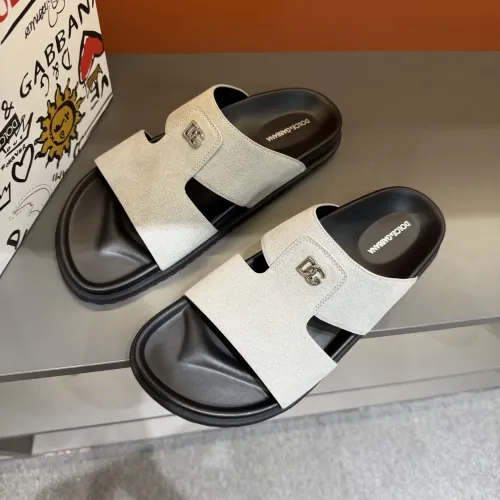 Replica Dolce & Gabbana D&G Slippers For Men #1443131 $52.00 USD for Wholesale