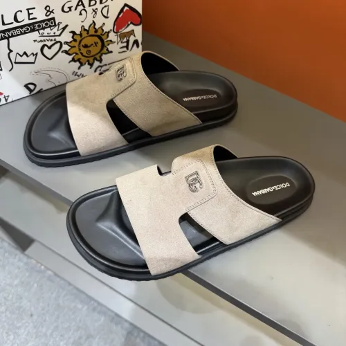 Wholesale Dolce &amp; Gabbana D&amp;G Slippers For Men #1443133 $52.00 USD, Wholesale Quality Replica Dolce &amp; Gabbana D&amp;G Slippers