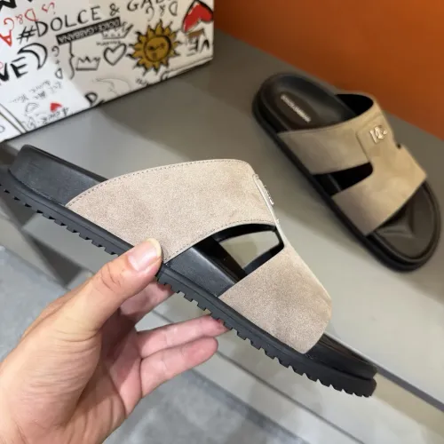 Replica Dolce & Gabbana D&G Slippers For Men #1443133 $52.00 USD for Wholesale