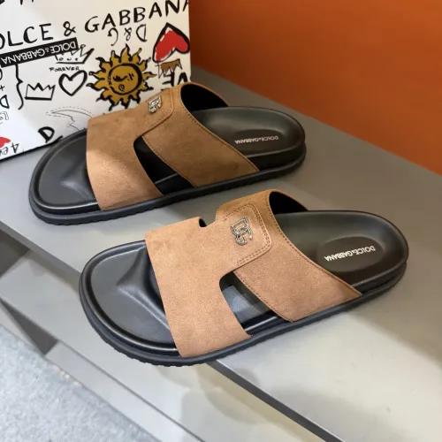 Wholesale Dolce &amp; Gabbana D&amp;G Slippers For Men #1443134 $52.00 USD, Wholesale Quality Replica Dolce &amp; Gabbana D&amp;G Slippers