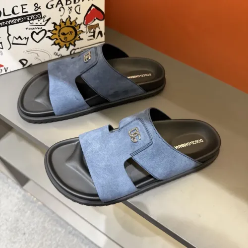 Wholesale Dolce &amp; Gabbana D&amp;G Slippers For Men #1443135 $52.00 USD, Wholesale Quality Replica Dolce &amp; Gabbana D&amp;G Slippers