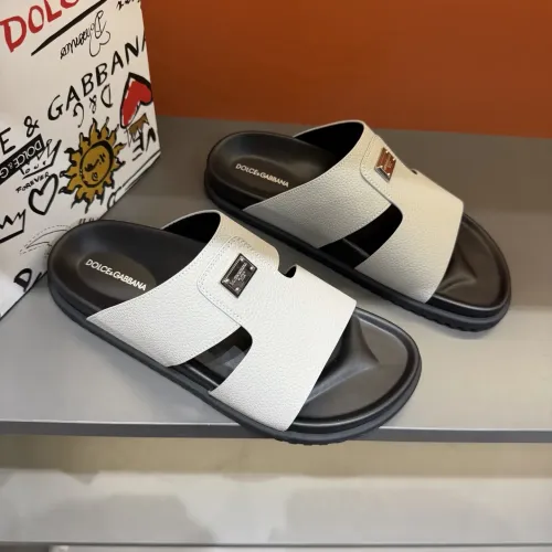 Replica Dolce & Gabbana D&G Slippers For Men #1443136 $52.00 USD for Wholesale