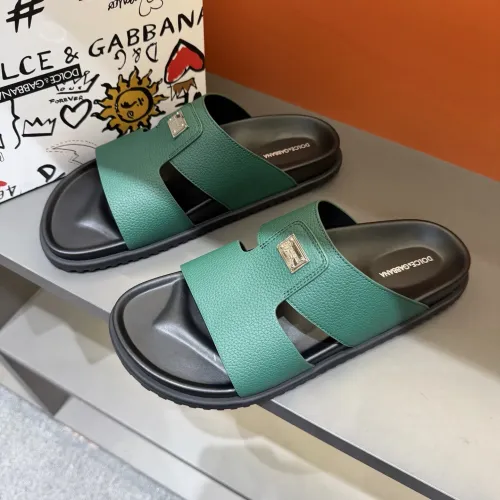 Wholesale Dolce &amp; Gabbana D&amp;G Slippers For Men #1443137 $52.00 USD, Wholesale Quality Replica Dolce &amp; Gabbana D&amp;G Slippers