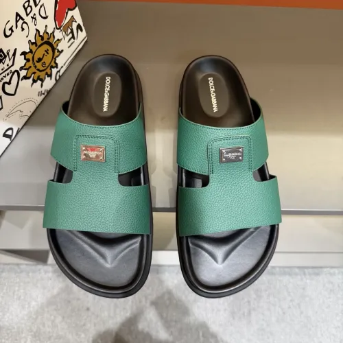 Replica Dolce & Gabbana D&G Slippers For Men #1443137 $52.00 USD for Wholesale