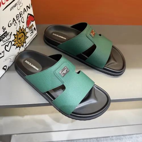 Replica Dolce & Gabbana D&G Slippers For Men #1443137 $52.00 USD for Wholesale