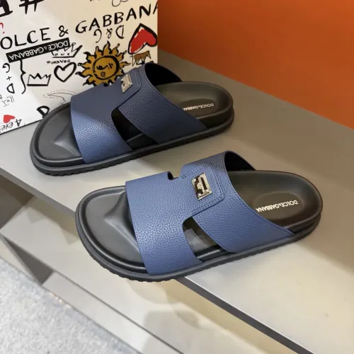 Wholesale Dolce &amp; Gabbana D&amp;G Slippers For Men #1443138 $52.00 USD, Wholesale Quality Replica Dolce &amp; Gabbana D&amp;G Slippers