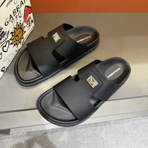 Wholesale Dolce &amp; Gabbana D&amp;G Slippers For Men #1443139 $52.00 USD, Wholesale Quality Replica Dolce &amp; Gabbana D&amp;G Slippers