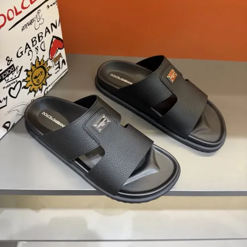 Replica Dolce & Gabbana D&G Slippers For Men #1443139 $52.00 USD for Wholesale