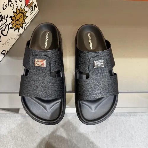 Replica Dolce & Gabbana D&G Slippers For Men #1443139 $52.00 USD for Wholesale