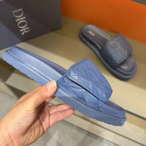 Replica Christian Dior Slippers For Men #1443145 $52.00 USD for Wholesale