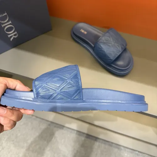 Replica Christian Dior Slippers For Men #1443145 $52.00 USD for Wholesale